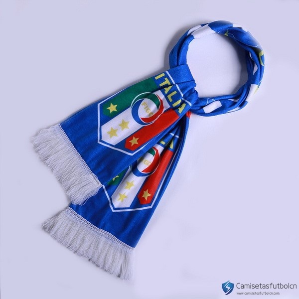 Bufanda Italia Tejidas Azul Blanco